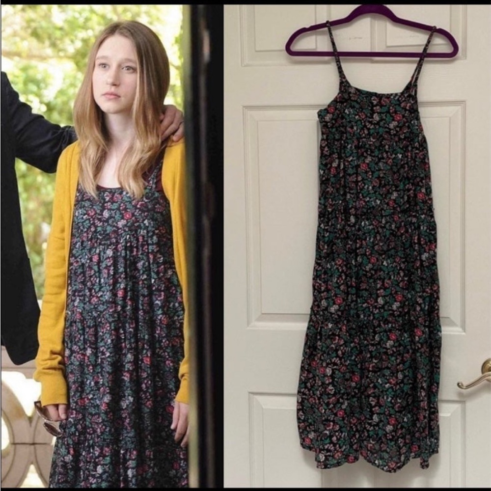 ASO Violet Harmon APC Madras Tired Floral Dress!